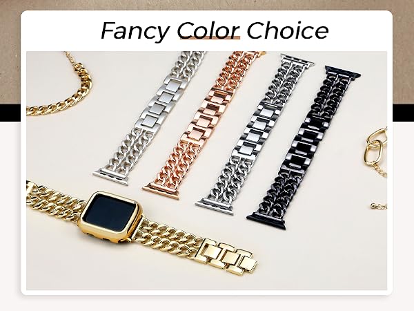 gold apple watch bands for women gold chain bracelet metal apple watch band
