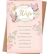 gerdiny Mother’s Day Card for Wife, Mothers Day Gifts from Husband, Mothers Day Gifts for Wife fr...