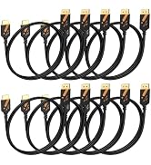 RyzzRooa DisplayPort to HDMI Cable 3FT, 10-Pack, DP (Display Port) to HDMI Cable Adapter Male to ...