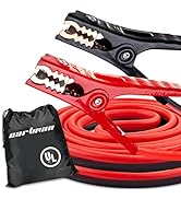 CARTMAN 6 Gauge 16 Feet Jumper Cables UL Listed Heavy Duty Booster Cables in Carry Bag