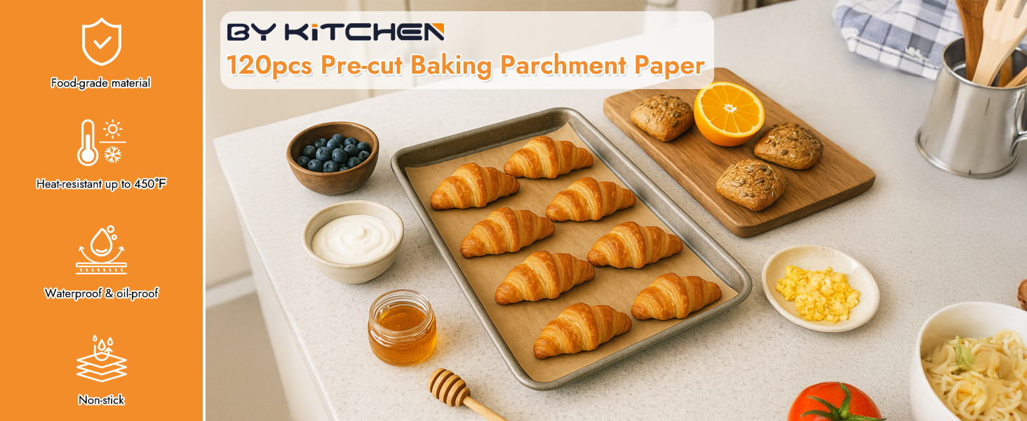 unbleached parchment paper sheets