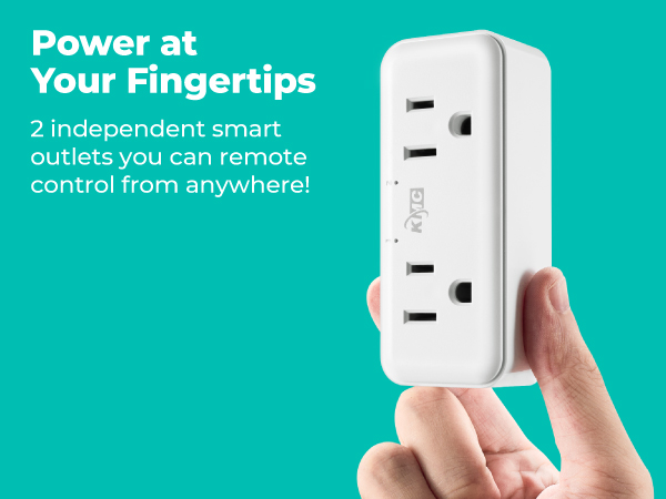 Power at Your Fingertips - KMC Smart Plug Duo - KMC 30230