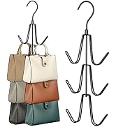 TOPIA HANGER Purse Hanger Organizer for Closet, 2-Pack Handbag Organizer Hanger, Metal Purse Hook...