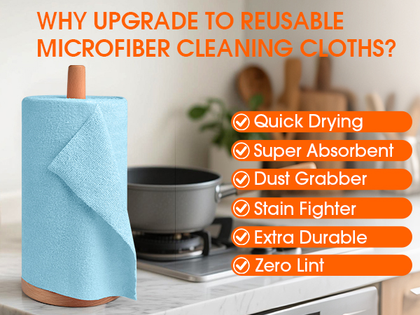 Microfiber Cleaning Cloth Roll