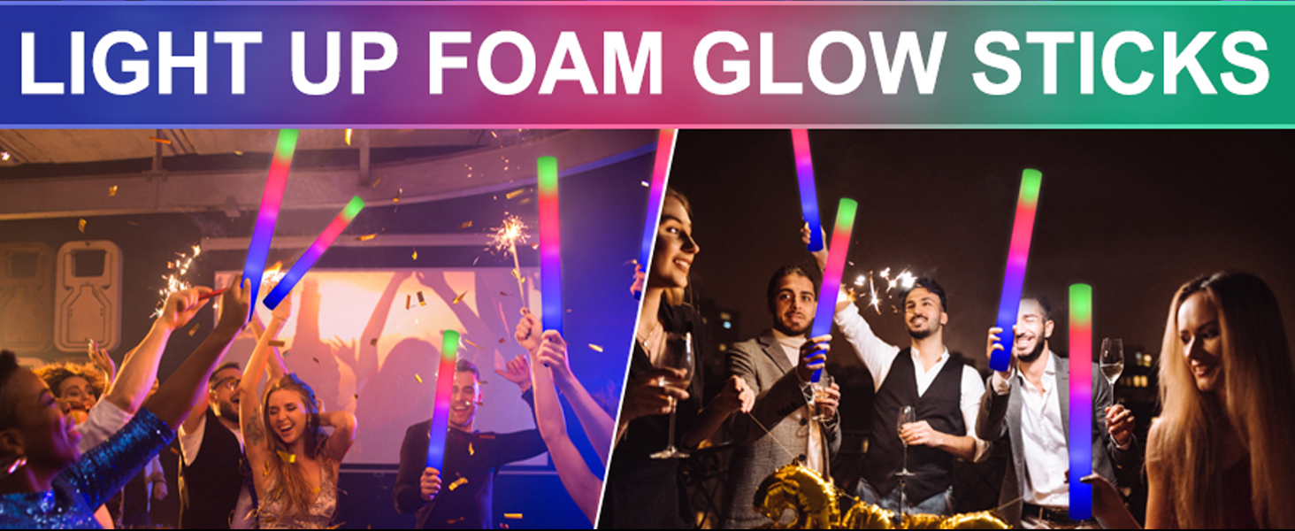 LIGHT UP FOAM GLOW STICKS