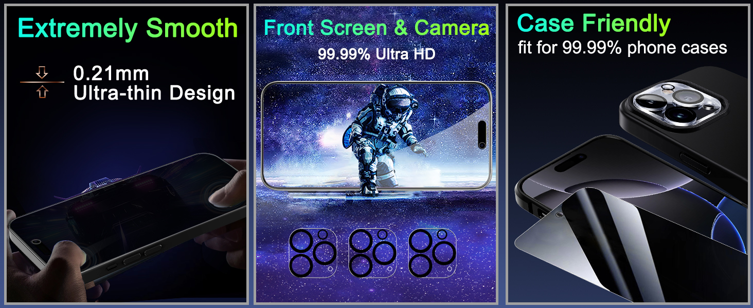 iphone 16 pro privacy screen protector