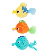 Best Pet Supplies Catify Fluffy Fish Cat Toy – Soft Plush Catnip Toy for Indoor Cats & Kittens, C...
