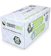 Arkwright Smart Rags Microfiber Cloths in a Box Pack of 50 (12 x 12 in)