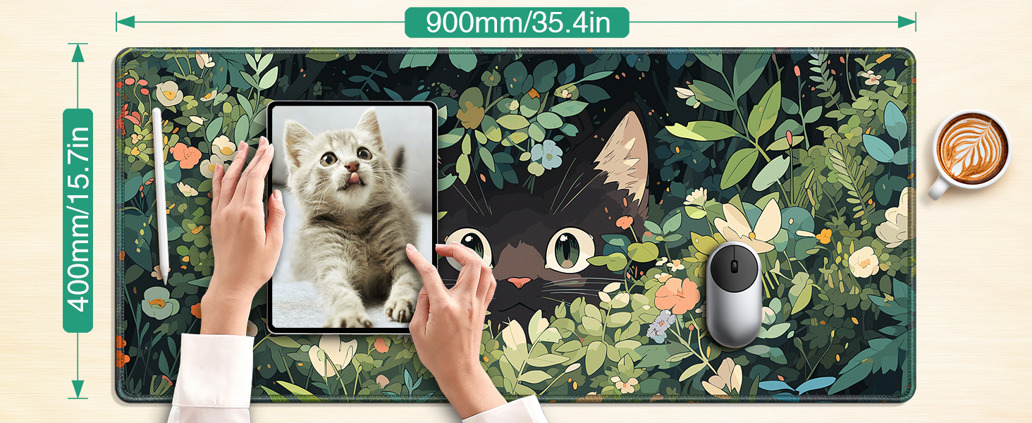 Extended Computer Keyboard Mouse Mat Desk Pad