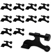 NACETURE 12 Pack Hinge Pin Door Stopper Matte Black, Adjustable Door Stop Hinge Mounted Door Stop...