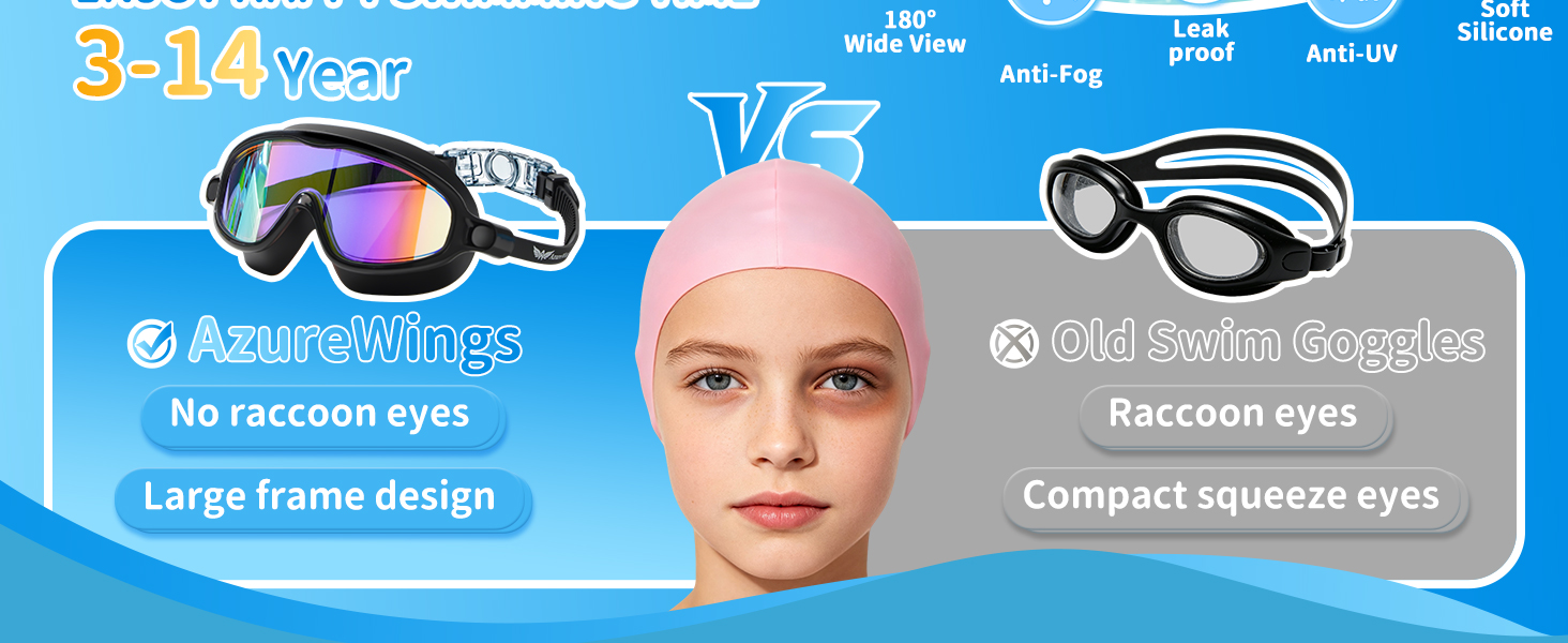 kids swim goggles for 4-15