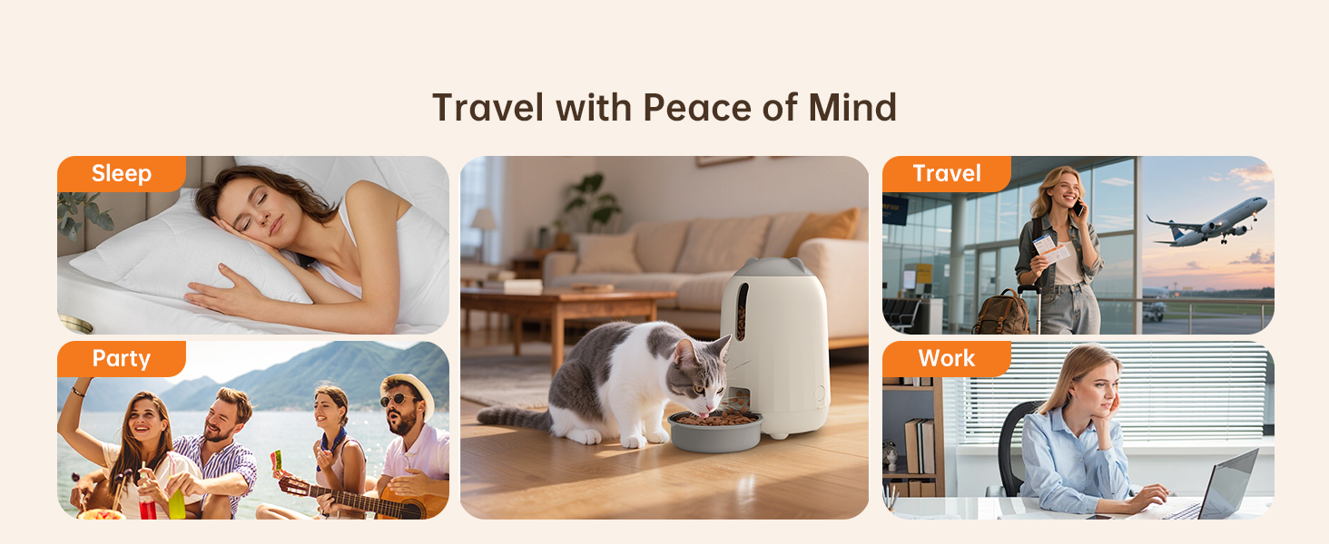 automatic cat feeder with app pet food dispenser slow feeder cat automatic pet feeder for cats
