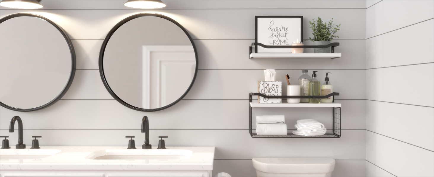 over the toilet storage
