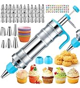 Suuker Dessert Decorating Syringe Set, Frosting Piping Kit Stainless Steels Cake Decorating Tools...