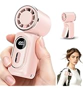Coolhill Clip-On Portable Fan, 14500 RPM Rechargeable Handheld Mini Turbo Fan with 100 Speeds, St...