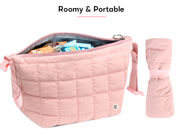 Foldable with built-in elastic straps