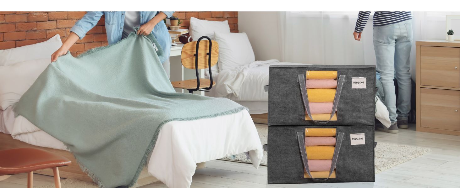 clothing, storage, bins, lids, boxes, box, blanket, large, packing, moving, totes, bags, bedroom
