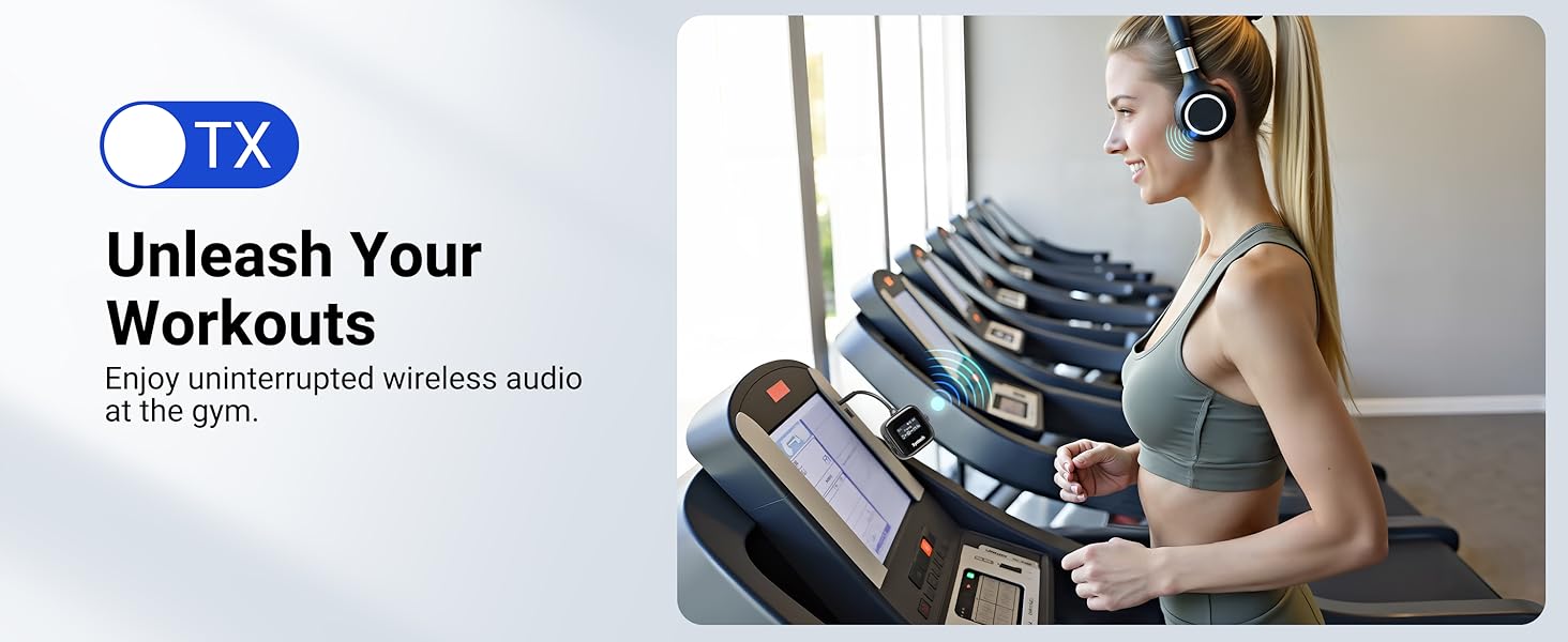 tv bluetooth splitter transmitter wireless aux jack adapter