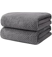 HOMEXCEL Bath Towel Set Pack of 2, Microfiber Ultra Soft Highly Absorbent Bath Towel, Lightweight...