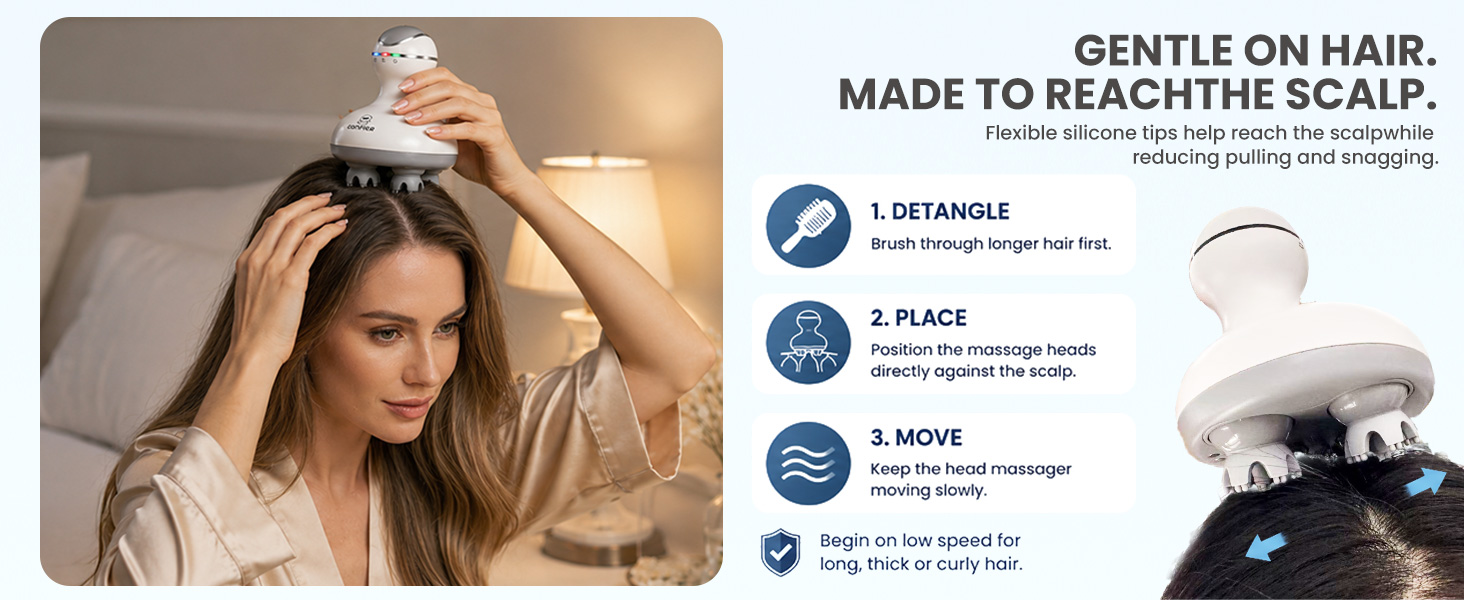 deep scalp massage