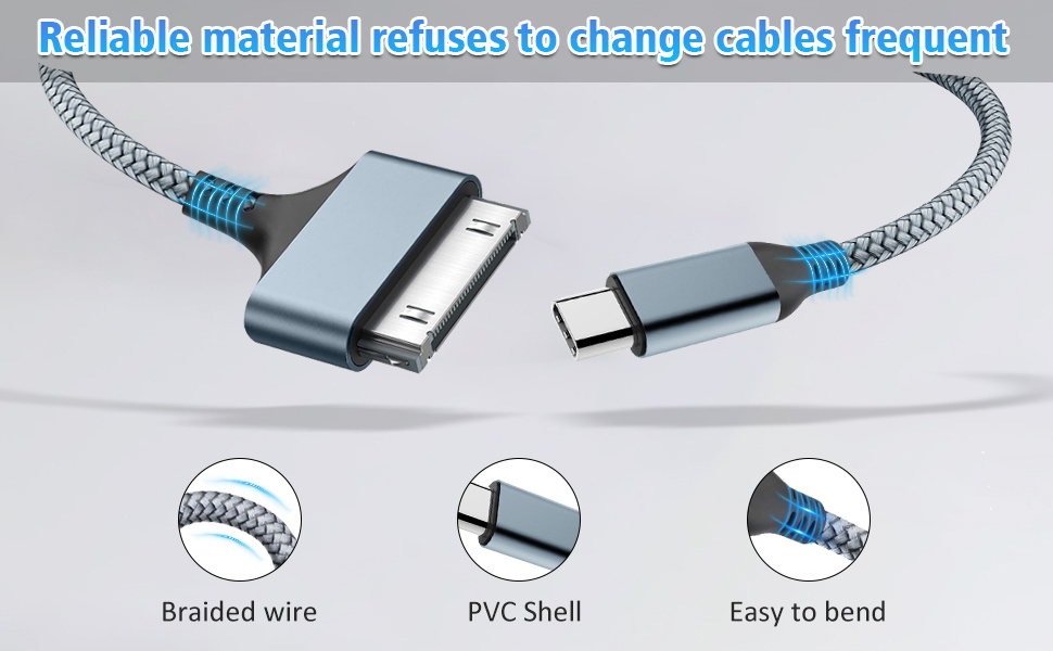 30 Pin to USB C Cable