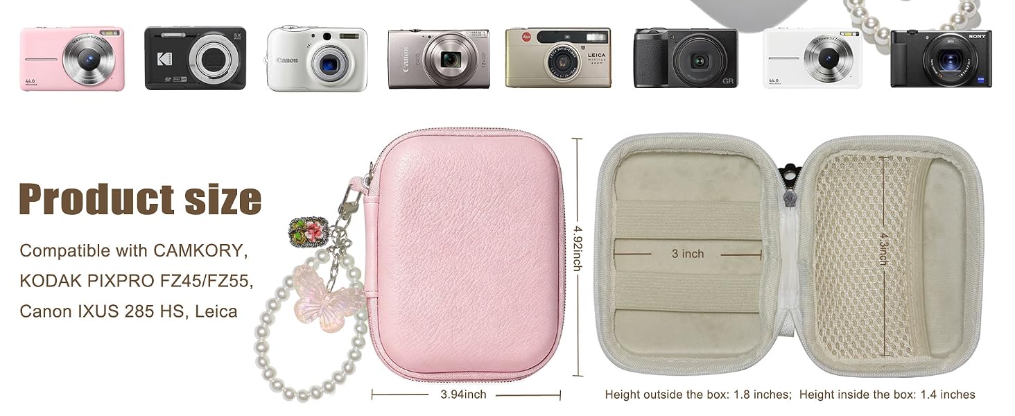 digital camera case kodak pixpro bag small cameras cases powershot fz45 fz55 canon ixuscamera bag