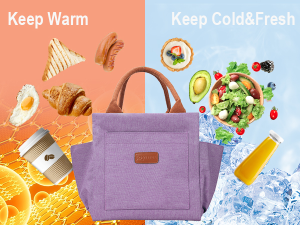 lunch box women purple insulated lunch bag lunch box cooler lunch box with bottle holder