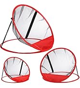 Jucoan 3 Pack Golf Chipping Net, 3 Sizes Pop Up Golf Target Practice Net for Indoor and Outdoor U...