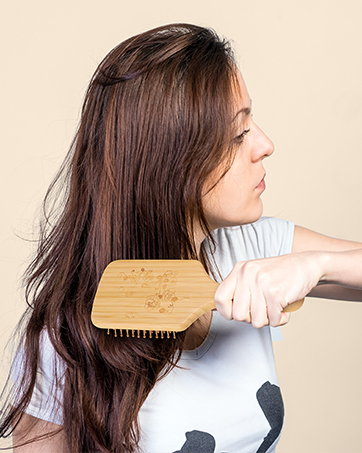 bamboo paddle hair brush