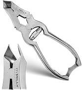 By MILLY Heavy Duty Toenail Clippers for Thick Toenails, Double Hinge Clippers for Hard and Ingro...