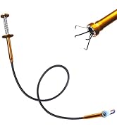 TOPPUSIDO Grabber Reacher Tool, Flexible Magnetic Pickup Tool with 4-Claw Gripper & Spring-Loaded...