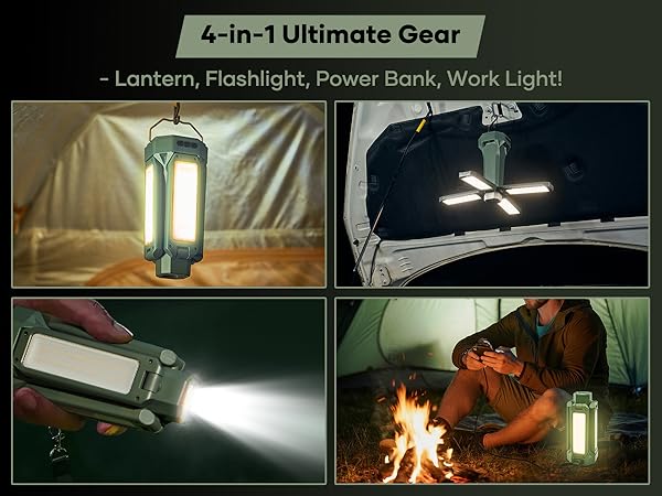 Camping Lantern & Flashlight Rechargeable