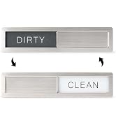 KitchenTour Dishwasher Magnet Clean Dirty Sign, Premium Stainless Steel Clean Dirty Magnet for Di...