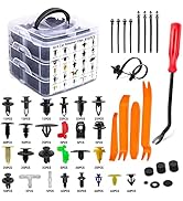 860Pcs Car Retainer Bumper Clips and Fastener Remover Kit 25 Sizes Auto Push Pin Rivets Door Trim...