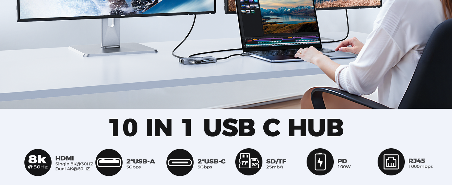 10 IN 1 usb c hub