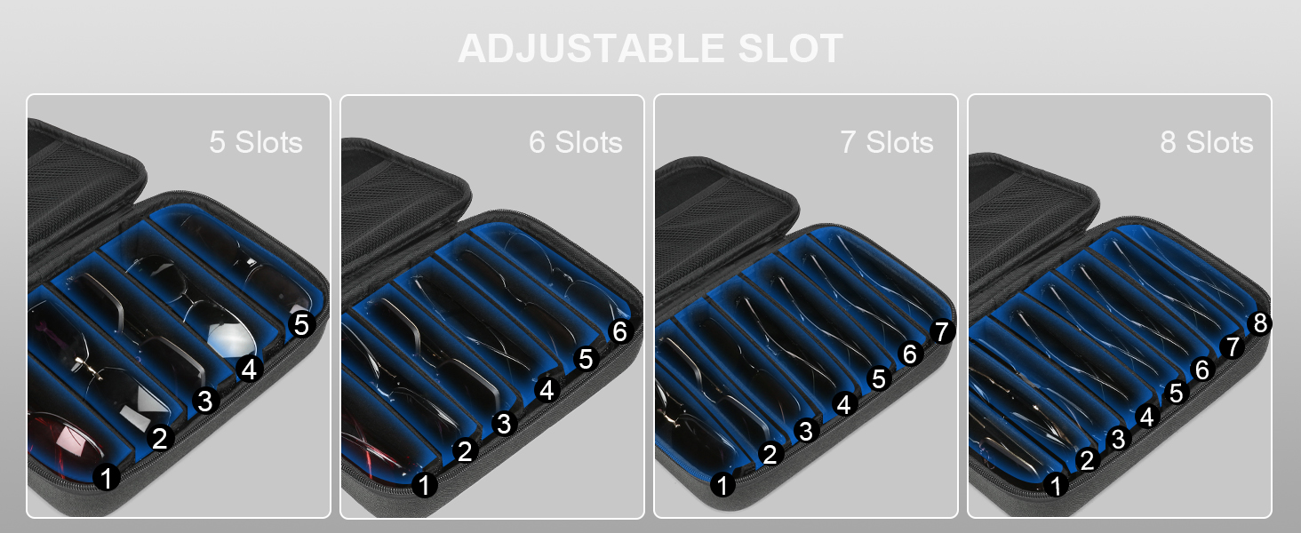 Travel Sunglasses Organizer Case