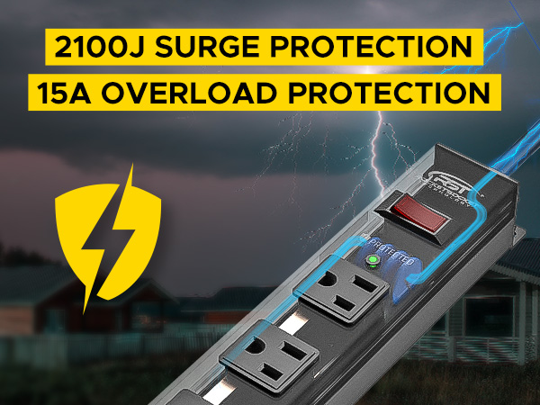 CRST 12-outlet powerbar 2100 joules