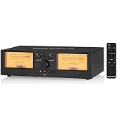 Douk Audio VU3 PRO Dual Analog VU Meter, 2-Way Amplifier Switch, Speaker Selector, Amp Audio Swit...