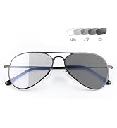 YIMI Photochromic Blue Light Blocking Glasses UV400 Sunglasses Anti Eyestrain Computer Gaming Blu...