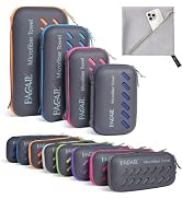 BAGAIL Camping Towel with EVA Case, Compact & Ultra Soft Microfiber Travel Towel - Super Absorben...