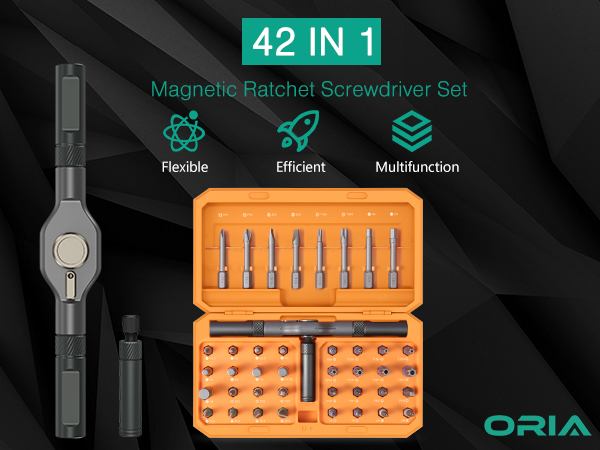 Magnetic Ratchet Screwdriver Kit
