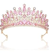 CAVETEE Birthday Crowns for Girls, Tiaras and Crowns for Women Girls Princess Crown and Tiara for...