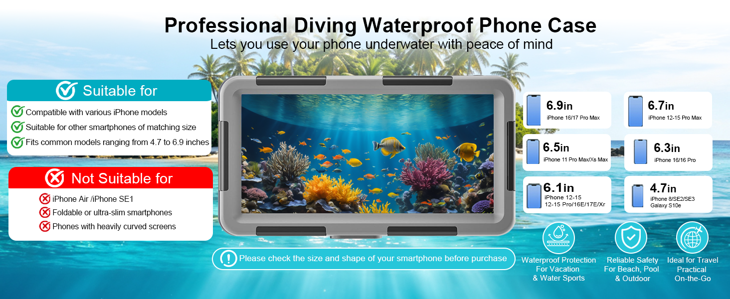 iphone waterproof case for snorkeling