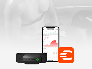 COOSPO Bluetooth Heart Rate Monitor Chest Strap H808S, ANT+ BLE HR Monitor Chest