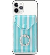Yunce Cell Phone Card Holder RFID Ring Stand Stick on Wallet Card Holder for Back of Phone for iP...