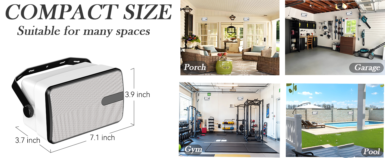 Bluetooth wall mount speakers