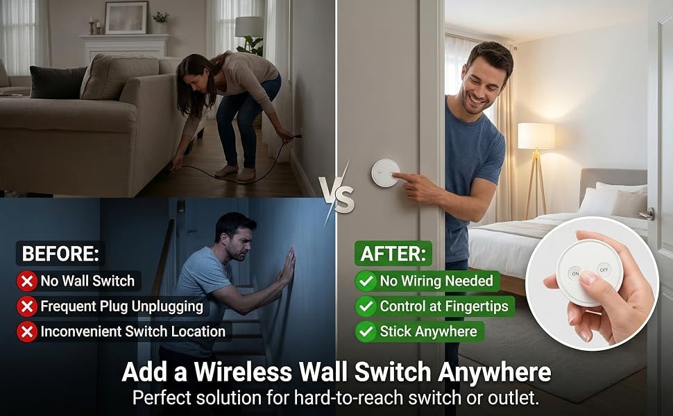 remote freedom,add wirelee switch anywhere