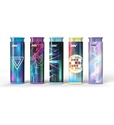 MK Wind Proof Jet Flame Lighters, 5PCS Striking Design, Ideal as Lighters for Candle, Camping, Ou...