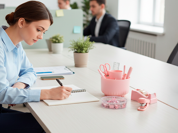 Pink Desk Accessories