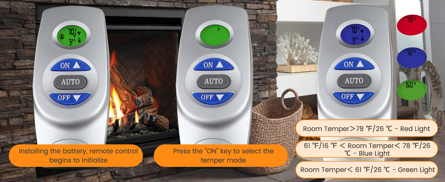 casmer fireplace remote control kit